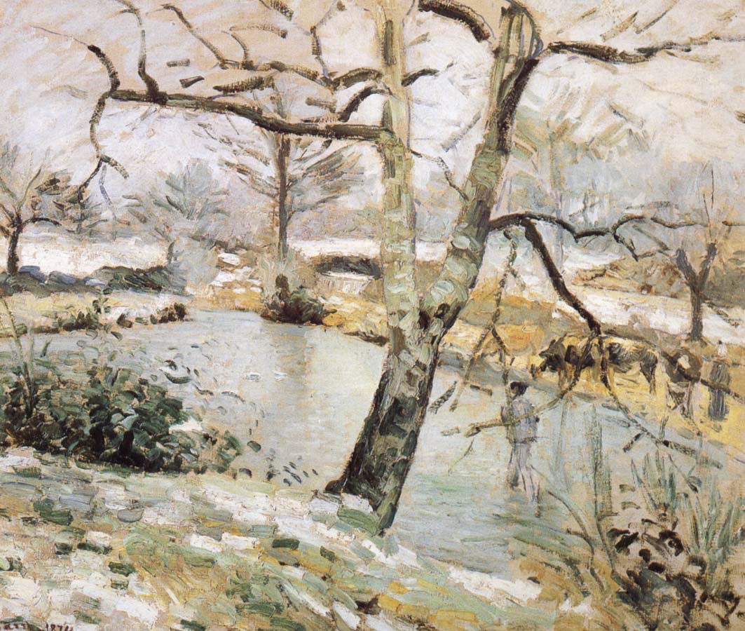 Camille Pissarro Winter scenery